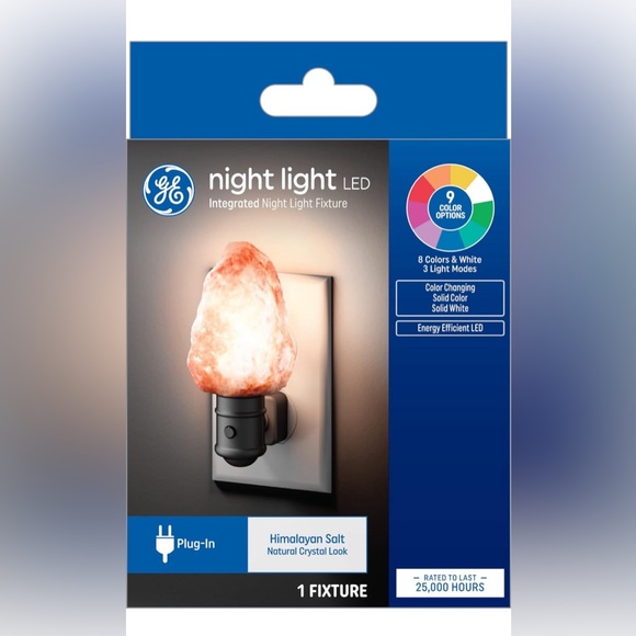 GE | Himalayan Salt Night Light 9-Color (1-Pack) - Picture 2 of 10